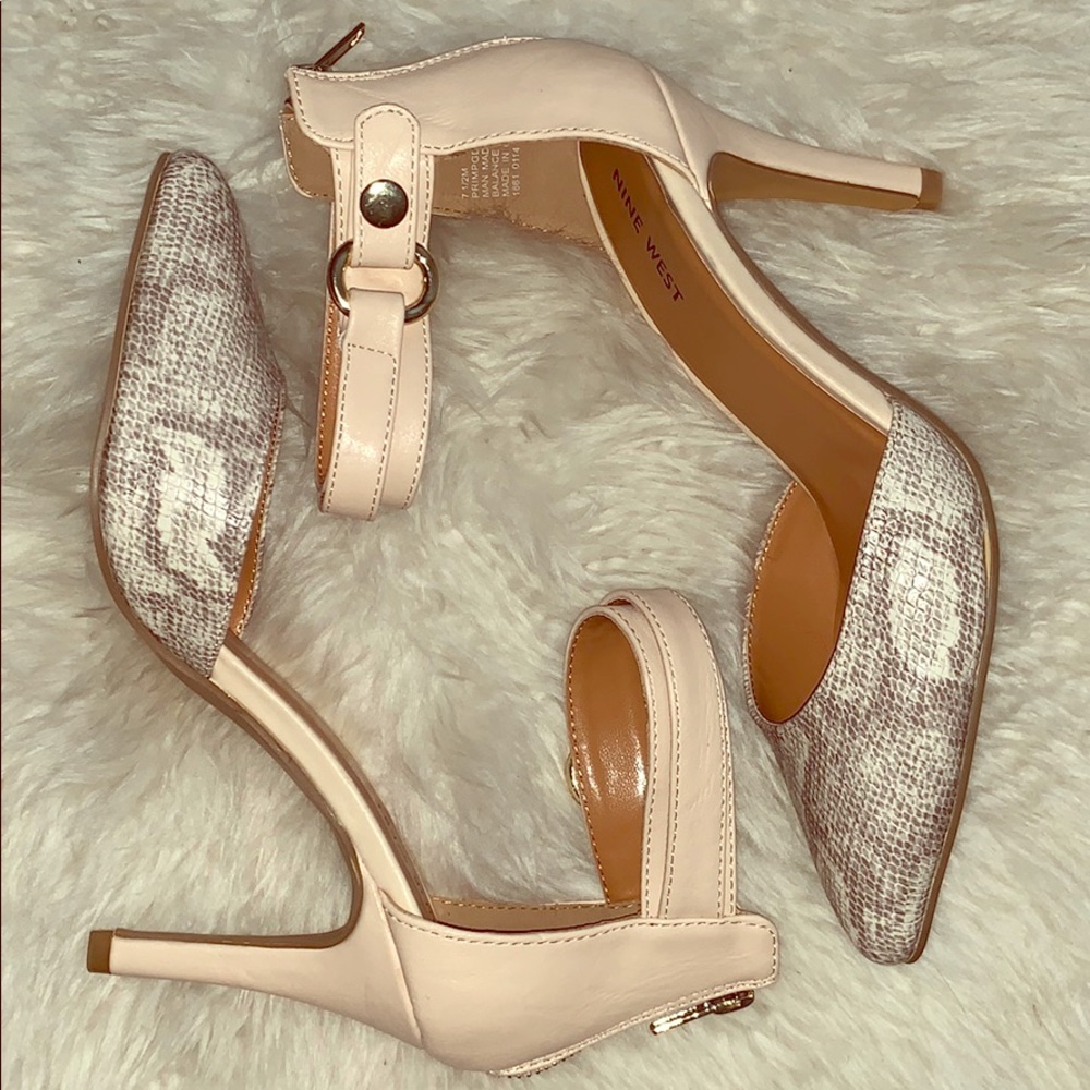 Brand New Nine West Leopard Print Closed Toe heel
